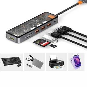 هاب تایپ سی ویوو WiWU Cyber HUB 7 in 1 USB-C CB007