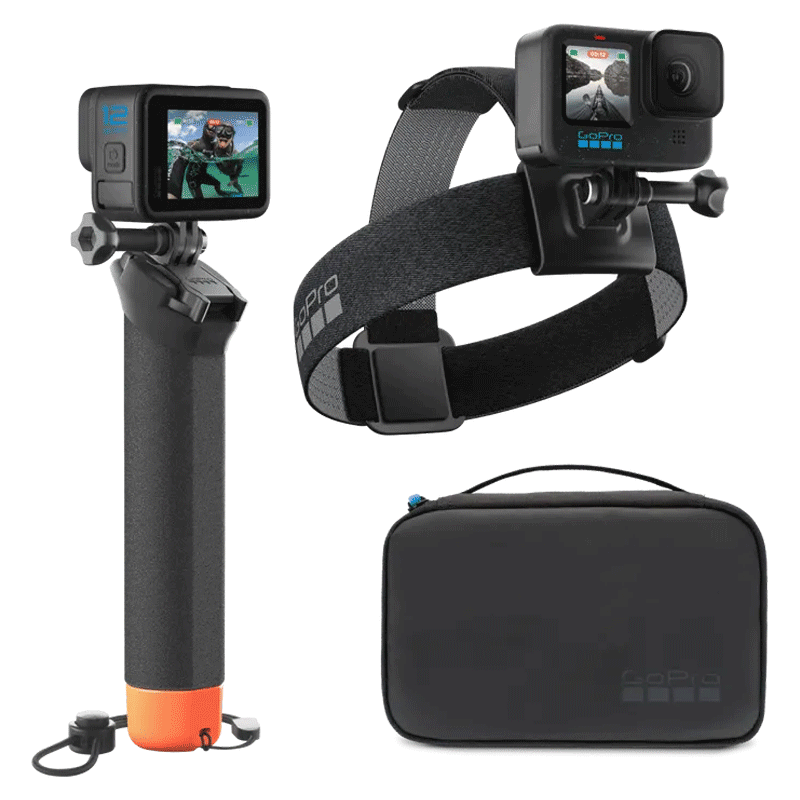 کیت مونوپاد و هد سر گوپرو GoPro Adventure Kit The Handler, Head Strap 2.0 + Compact Case