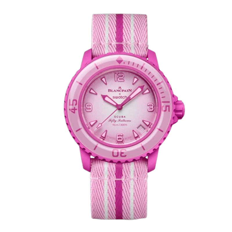 Swatch X Blancpain Scuba Fifty Fathoms Pink Ocean