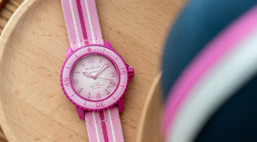 Swatch X Blancpain Scuba Fifty Fathoms Pink Ocean